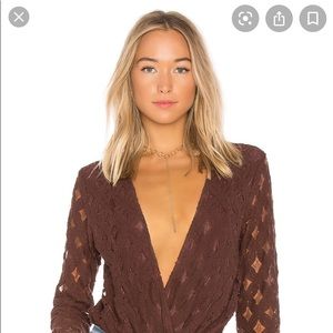 Somedays lovin crimson bodysuit small